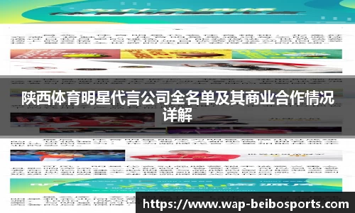 陕西体育明星代言公司全名单及其商业合作情况详解